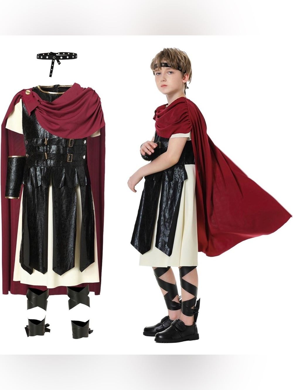Roman Soldier Gladiator Costume for Kids and Men Halloween Outfit
Roman Warrior